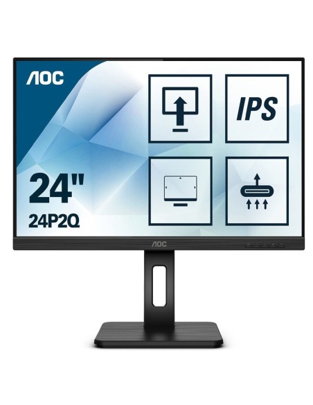 MONITOR 23.8" AOC LED 24P2Q    IPS FULL HD HDMI, VGA, NEGRO PN: 24P2Q EAN: 4038986147293