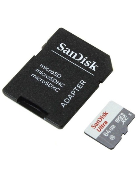 MEMORIA DG  64GB SANDISK MSD   ULTRA UHS-I CON ADAPTADOR SD PN: SDSQUNR-064G-GN3 EAN: 619659185060