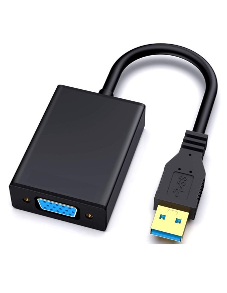 CONVERSOR USB 3.0 A VGA HEMBRA 15CM PN: USB3.0- VGA M-F EAN: 1000000000702