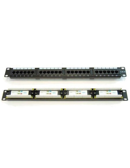 PATCH PANEL 24 PTOS UTP CAT.6  PAT-06024-ST PN: PAT-06024-ST EAN: 8436539913894