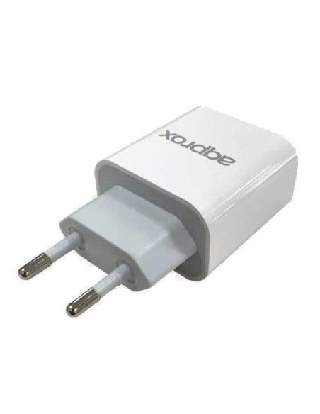 CARGADOR 20W ENCHUFE APPROX 1X USB QUICK CHARGE BLANCO PN: APPUSBWALL30 EAN: 8435099529767