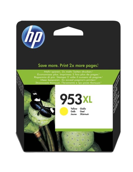 CARTUCHO HP F6U18AE 953XL AMAR ILLO PN: F6U18AE EAN: 725184104169