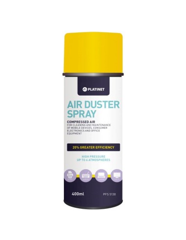 SPRAY AIRE COMPRIMIDO PLATINET  400ML 20% MAS...