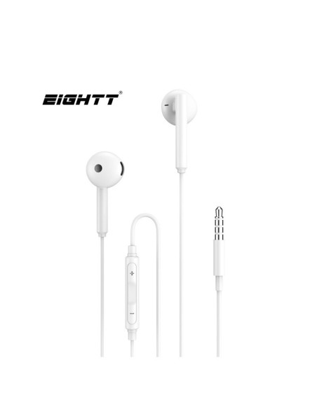 AURI + MIC 3.5MM 1  M EIGHTT   BLANCO PN: EAUR-HU EAN: 8425402168486