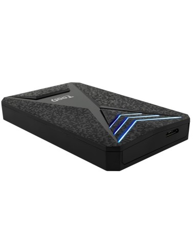 CAJA 2.5" USB 3.1 TOOQ NEGRO   RGB AZUL...