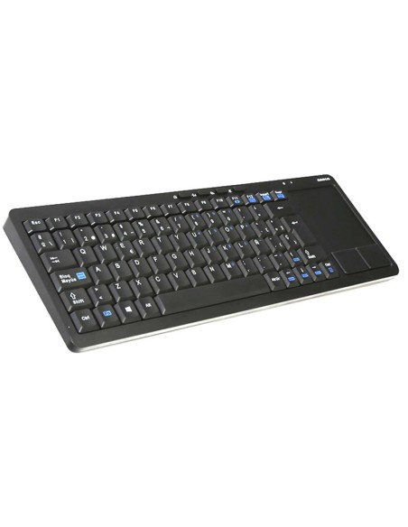 TECLADO WIRELESS OMEGA SMARTV  CON TOUCH PAD NEGRO PN: OKB004BES EAN: 5907595444231