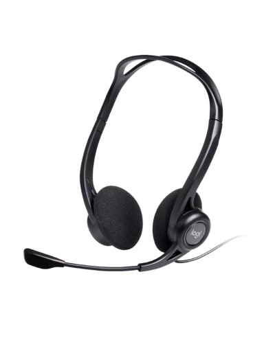 AURI + MIC USB   1.8M LOGITECH 960 CASCOS NEGRO...