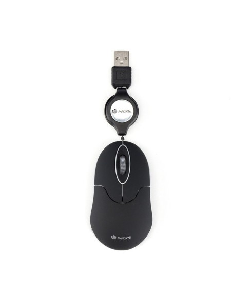 RATON USB NGS MINI CABLE RETRA CTIL NEGRO PN: SINBLACK EAN: 8435430606461