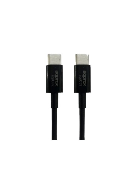 CABLE USB TYPE C A TYPE C 1M   APPROX NEGRO PN: APPC55 EAN: 8435099532118