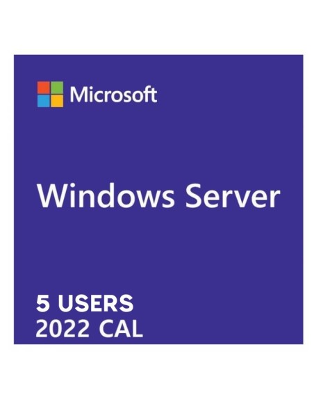 LICENCIA CAL 5 USUARIOS 2022   WINDOWS SERVER PN: R18-06476 EAN: 889842772012