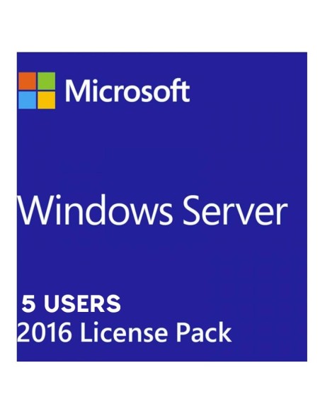 LICENCIA CAL 5 USUARIOS 2016   WINDOWS SERVER PN: R18-05255 EAN: 889842167030