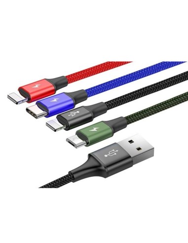 MULTICABLE USB TYPC C MICRO B  USB Y LIGTHNING...
