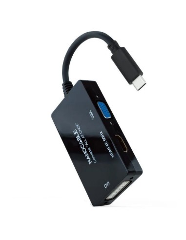 CONVERSOR USB TYPE-C A HDMI H, HDMI H, DVI H,...