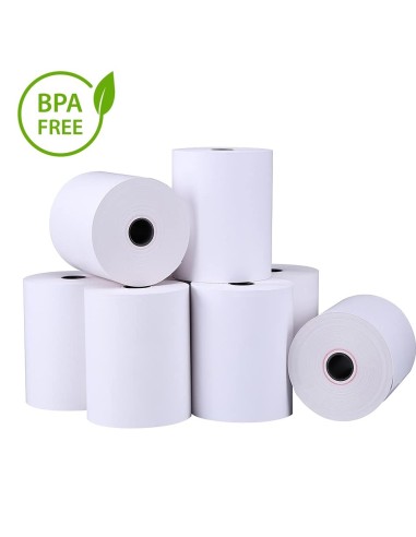 PAPEL TERMICO CAJA  5 ROLLOS   80X80X12 SIN...