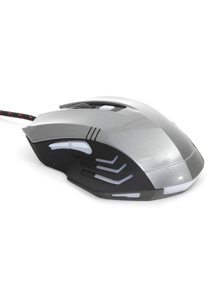 RATON OMEGA GAMING USB 3200DPI GRIS NEGRO OPTICO PN: OM0267 EAN: 5907595432139   