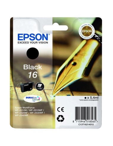 CARTUCHO EPSON T162140 NEGRO PN: C13T162140...