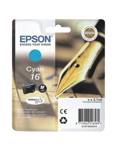 CARTUCHO EPSON T162240 CIAN PN: C13T162240 EAN:...
