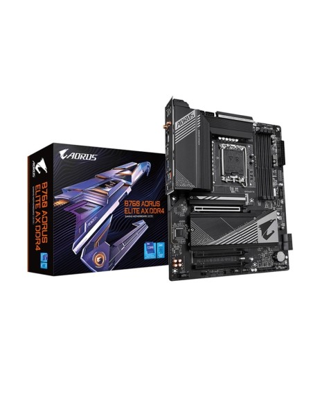 PB S-1700 B760 GIGABYTE B760   AORUS ELITE AX DDR4 ATX PN: B760 A ELITE AX EAN: 4719331851224