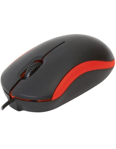RATON USB OMEGA 1000 DPI ROJO/ NEGRO OM07VR PN:...