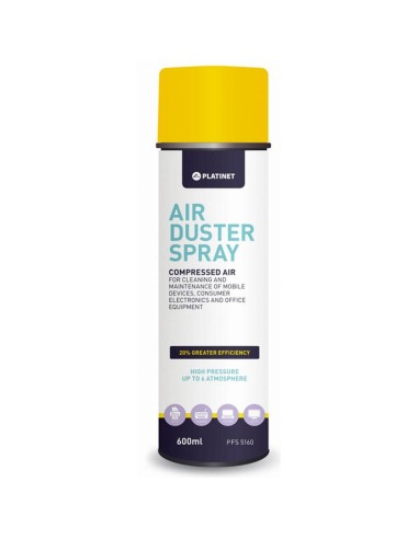 SPRAY AIRE COMPRIMIDO PLATINET  600ML 20% MAS...