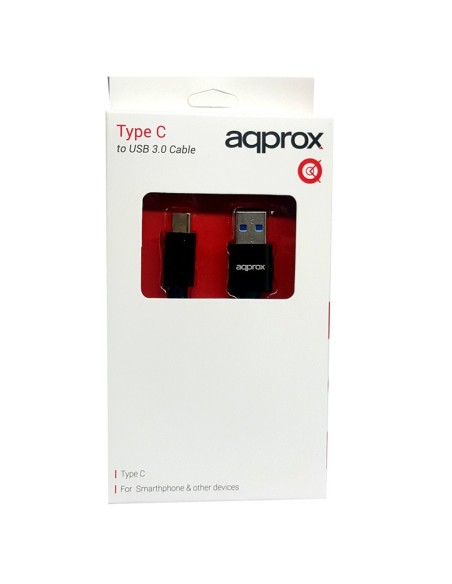 CABLE APPROX TYPE-C A USB 3.0  TYPE A NEGRO PN: APPC40V2 EAN: 8435099528715