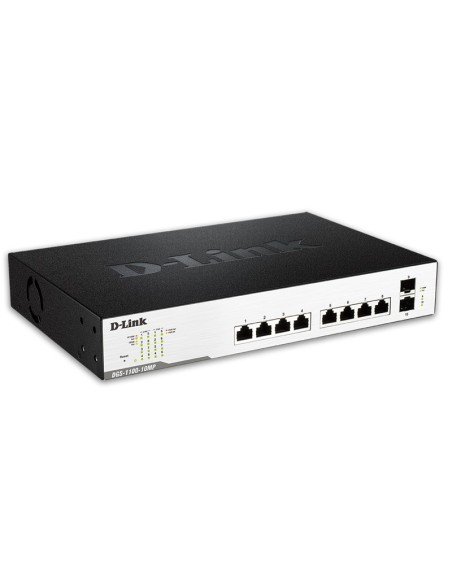 SWITCH GIGA 10PTOS DLINK       DGS-1100-10MP POE PN: DGS-1100-10MP EAN: 790069467851