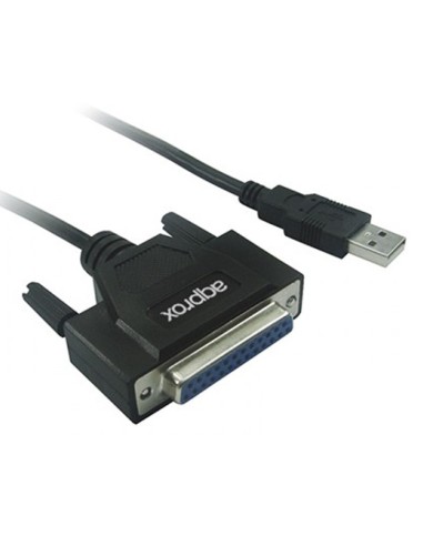 ADAPT. USB A PARALELO DB25     NEGRO APPROX PN:...