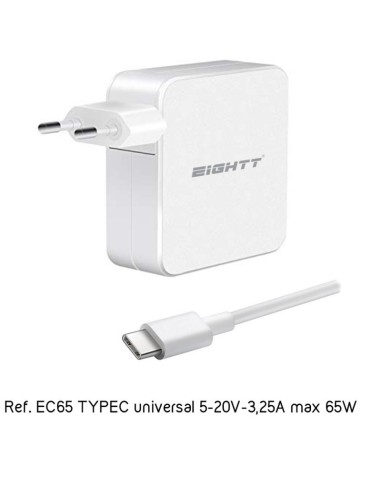 ALIMENTADOR PORT.  65W EIGHTT  ASUS, APPLE,...