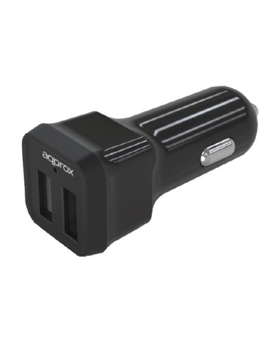 CARGADOR  5V COCHE 2X USB 2.4A  NEGRO PN:...