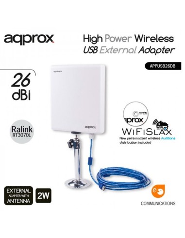 WIRELESS USB CON ANTENA EXTERN A DIRECCIONAL ,...