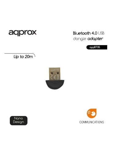 ADAPT. BLUETOOTH USB APPROX    V 4.0 NEGRO PN:...
