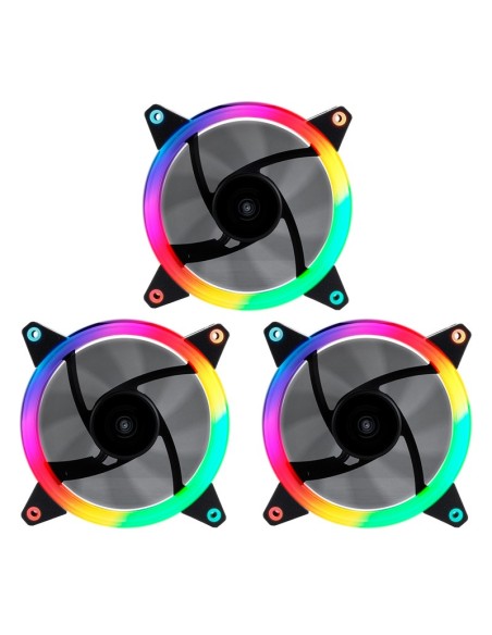 VENTILADOR 12CM GAMING ARGB    PACK 3 UNDS CANDY 30 PN: 51801 EAN: 6940533544951