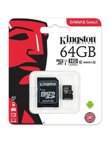 MEMORIA DG  64GB KINGSTON MSD/ SD CLASE 10 PN: SDCS2/64GB EAN: 740617298697
