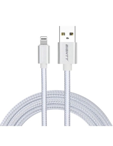 CABLE USB 2.0  1 M A LIGHTNING  CARGA TRENZADO...