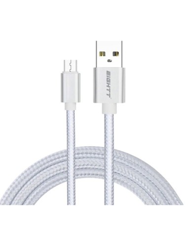 CABLE USB 2.0  1 M A MICRO USB  CARGA TRENZADO...