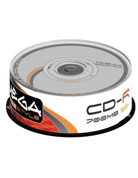 CD OMEGA     25 UNDS 52X 700MB -R PN: OF25 EAN: 5906737566664