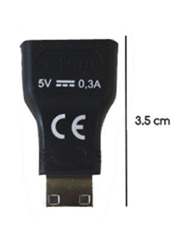 CONVERSOR HDMI HEMBRA A MINI   HDMI MACHO...