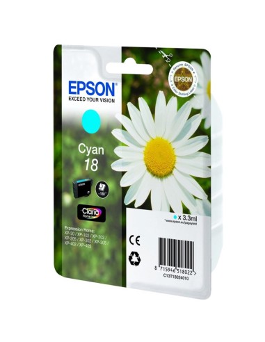 CARTUCHO EPSON T180240 CYAN PN: C13T18024010...