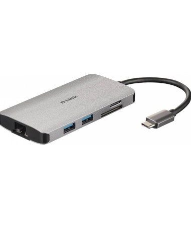 MINI DOCK + HUB 8 EN 1 USB-C   HDMI/HUB/USB 3.0...