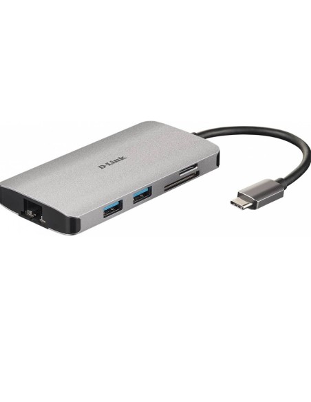 MINI DOCK + HUB 8 EN 1 USB-C   HDMI/HUB/USB 3.0 DLINK DUB-M81 PN: DUB-M810 EAN: 790069450471