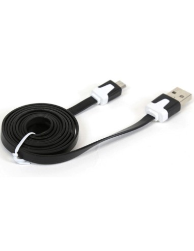CABLE USB 2.0  1.8 M A MICRO   USB NEGRO PN:...