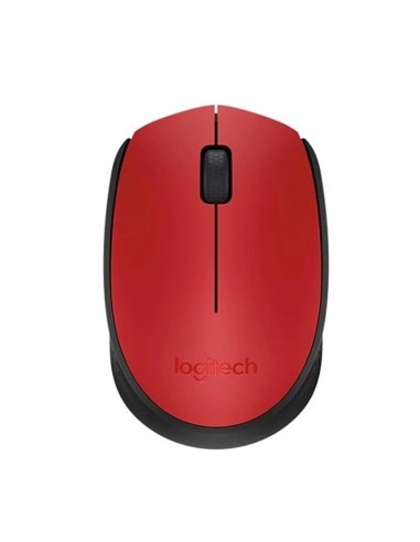 RATON WIRELESS LOGITECH M171   ROJO NEGRO PN:...