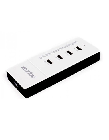 CARGADOR 4 PTOS APPROX USB BLA NCO 2.1A PN:...