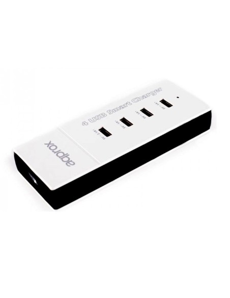CARGADOR 4 PTOS APPROX USB BLA NCO 2.1A PN: APPUSB4PW EAN: 8435099516835