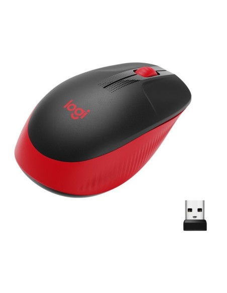 RATON WIRELESS LOGITECH M190   NEGRO ROJO PN: 910-005908 EAN: 5099206091856