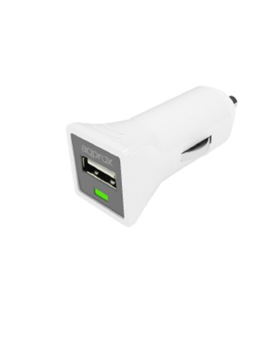 CARGADOR  5V COCHE 1X USB 1.0A  BLANCO PN:...