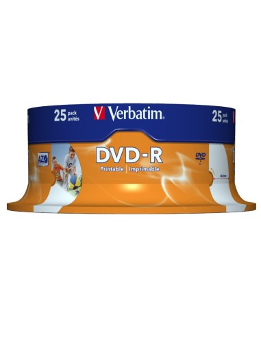DVD VERBATIM 25 UNDS 16X 4.7GB  PRINTABLE PN:...