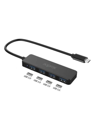 HUB 4 PTOS 4 X USB 3.0 TIPO A  TIPO C A TIPO A...
