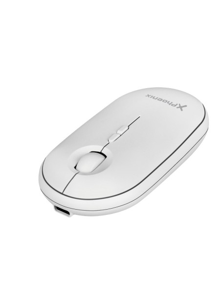RATON WIRE/BT  PHOENIX REBBLE  BLANCO RECARGABLE + RECEP USB PN: PHREBBLE-W EAN: 8436583235416