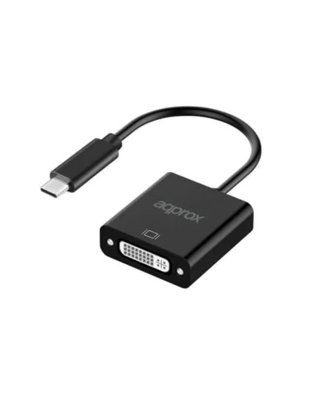 CABLE USB TYPE-C A DVI H APPRO X NEGRO PN: APPC51 EAN: 8435099531531